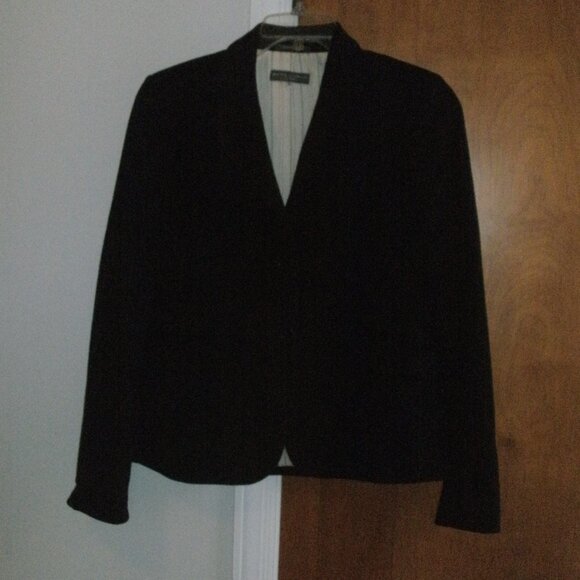 Mark Shale Black Cashmere Blazer Jacket two Button Closure Front Pockets Lined 6 - Picture 1 of 1